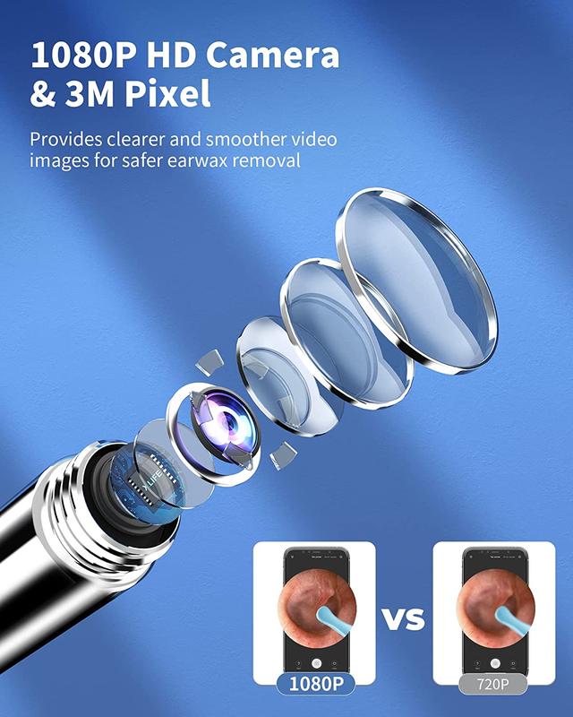 (🔥Last Day Promotion- SAVE 48% OFF)1080P Ear Wax Removal Camera