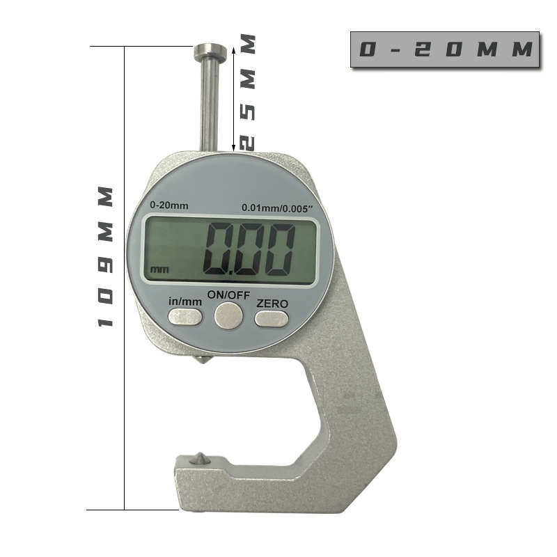 Digital Display Thickness Gauge