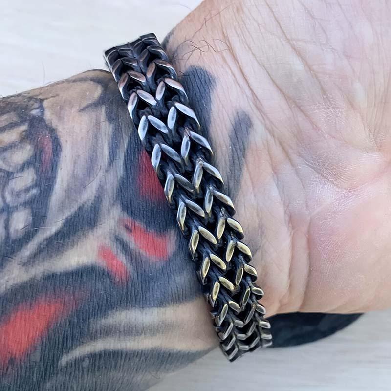 Vintage Double Skull Heads Bracelet