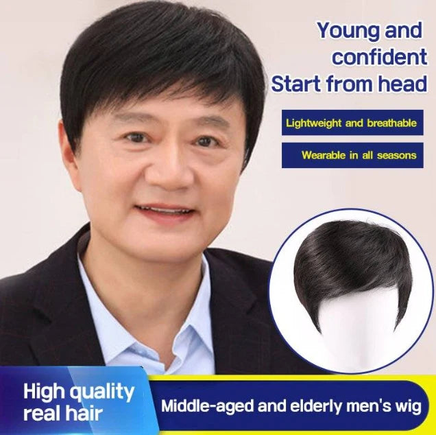 【🎌From japan🎌】Business natural and realistic full wig for medium-elderly men【HOT SALE- 48% OFF🔥🔥🔥】