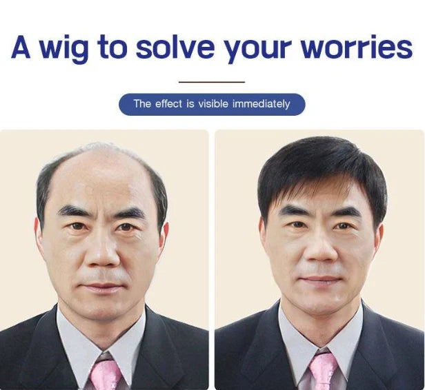 【🎌From japan🎌】Business natural and realistic full wig for medium-elderly men【HOT SALE- 48% OFF🔥🔥🔥】