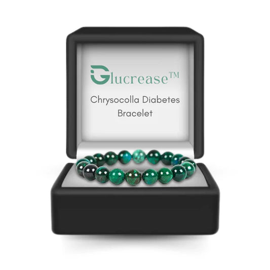 Glucrease™ Chrysocolla Diabetes Bracelet