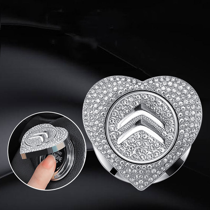 LAST SALE🔥49% OFF🔥Heart-shaped Diamond-studded One-button Start Protective Case