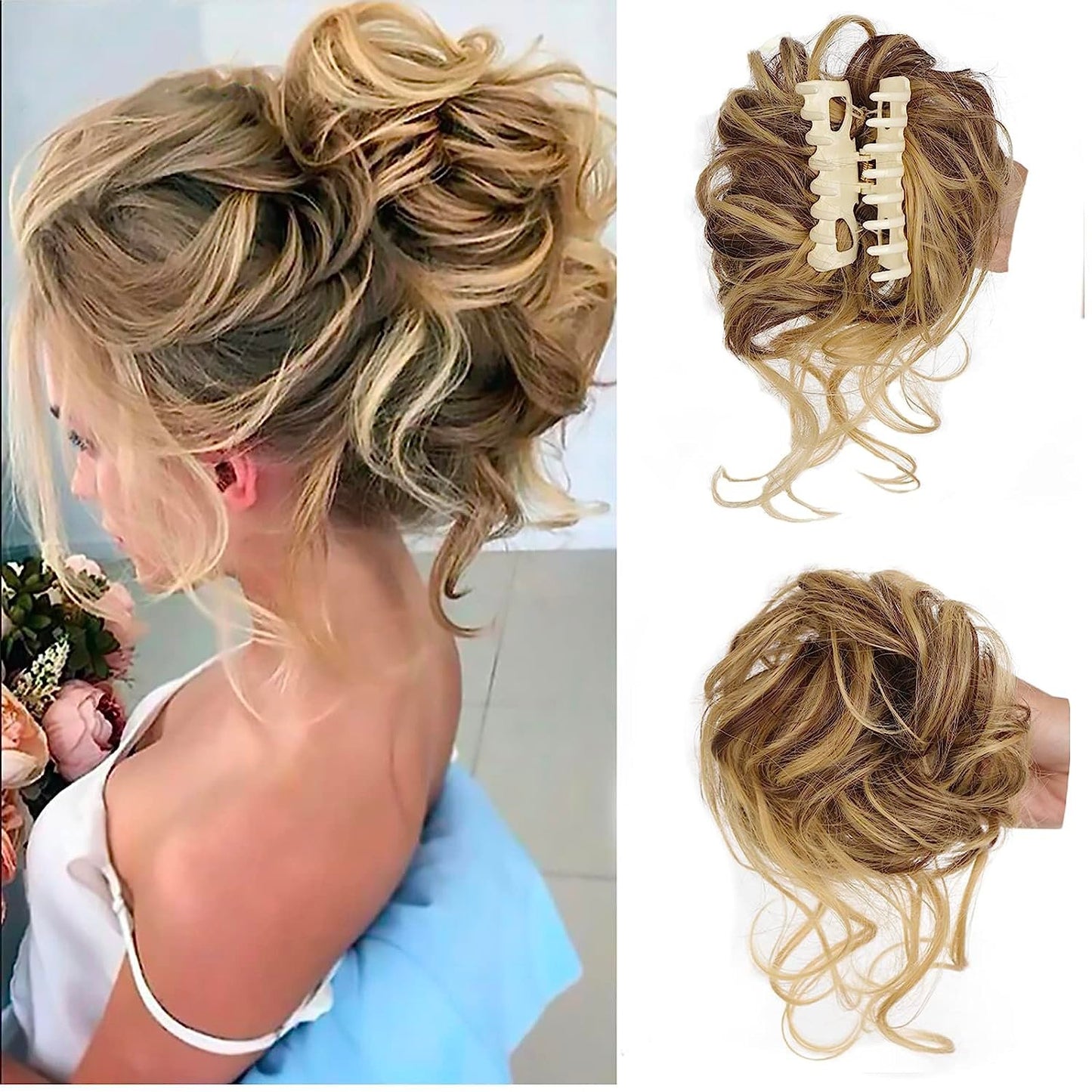 🌈Hot Sale 49% OFF - Curly Bun Hair Piece