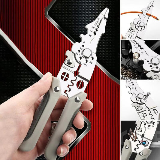 2024 New Arrival🔥Multifunctional Wire Stripper Crimper Cable Cutter Pliers