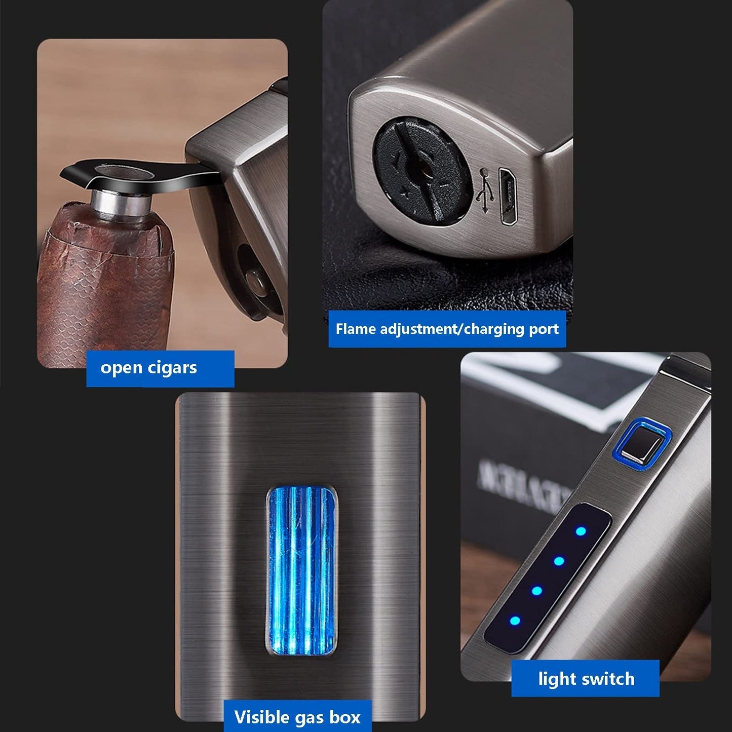 Triple Jet Flame Lighter