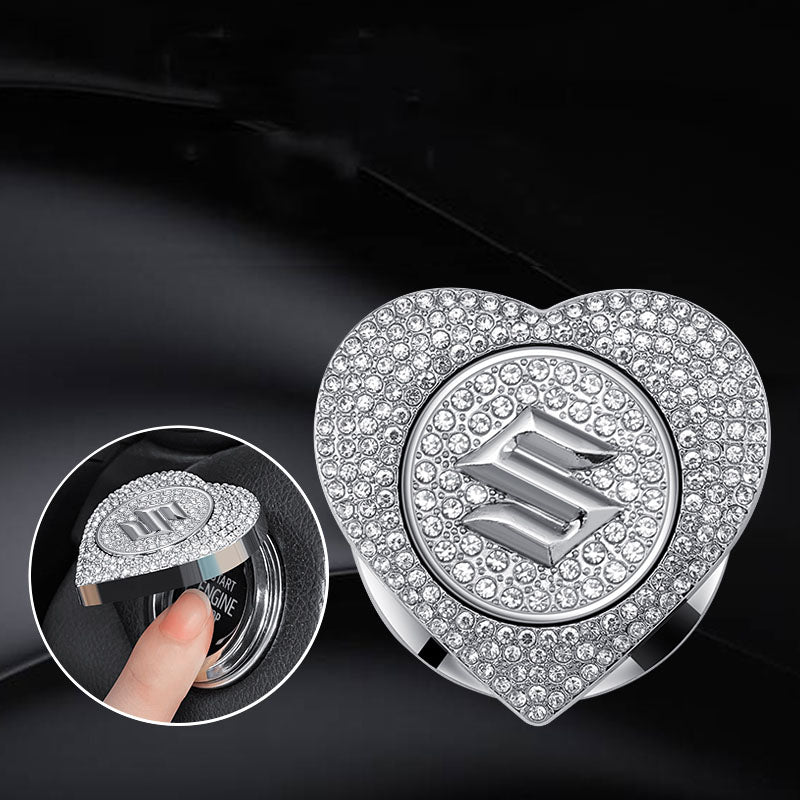 LAST SALE🔥49% OFF🔥Heart-shaped Diamond-studded One-button Start Protective Case