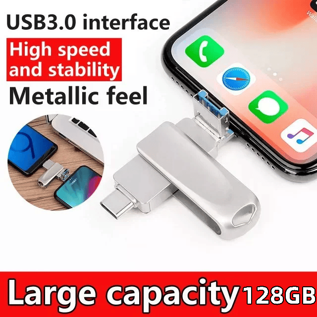 [Multifunctional]Large-capacity four-in-one mobile phone expansion flash drive