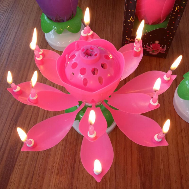 🎂Magical Flower Birthday Candle💖