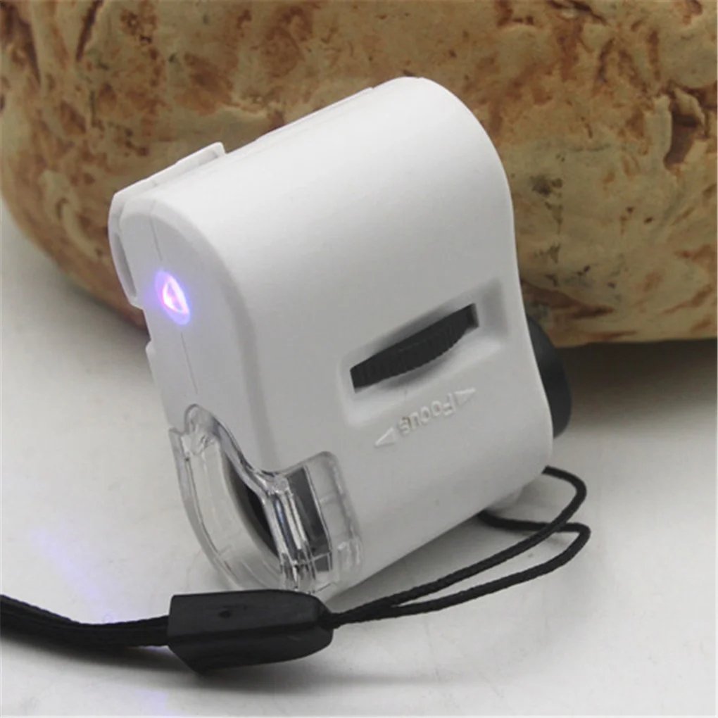 Portable microscope with lighting is suitable for home use