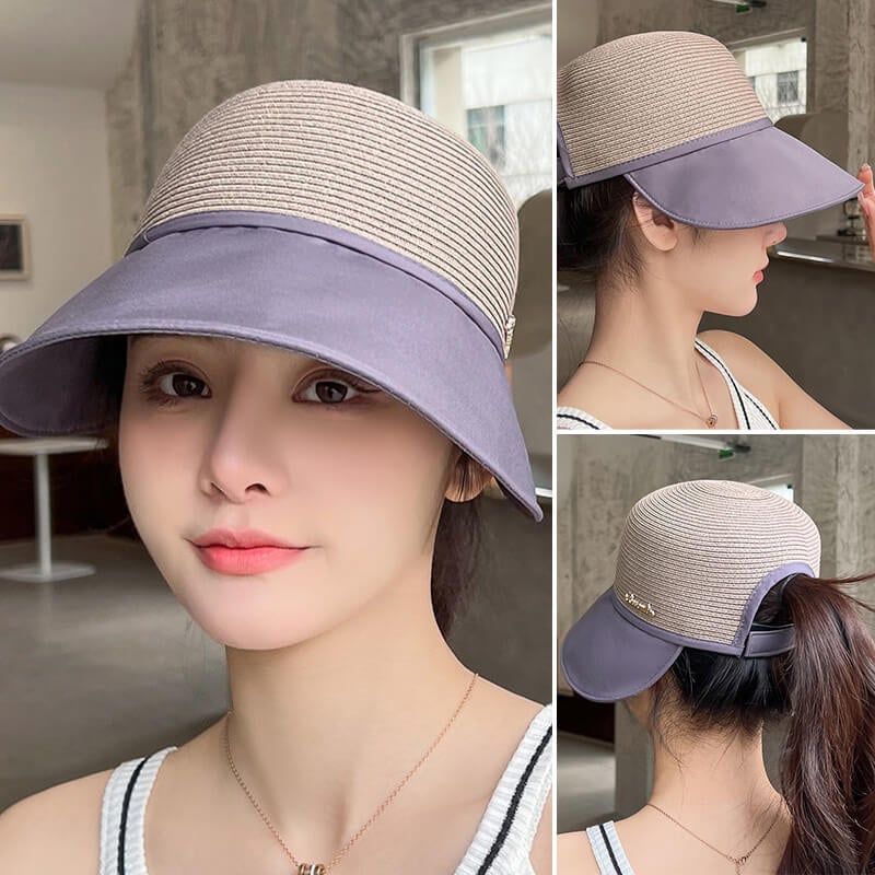 Women's large brim sun hat