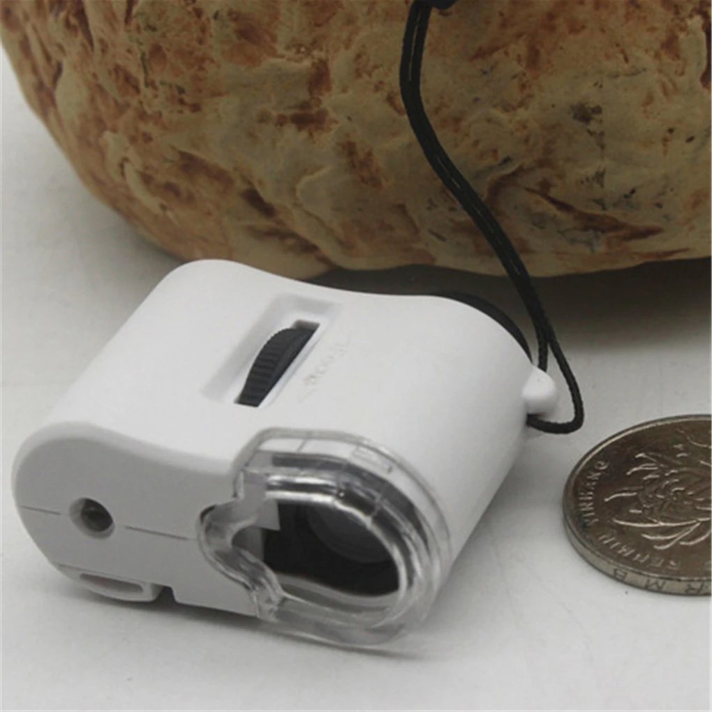 Portable microscope with lighting is suitable for home use