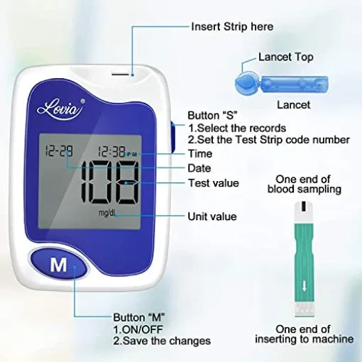 🔥Diabetes Testing - 🧑‍⚕️Lovia Blood Sugar Diabetes Test