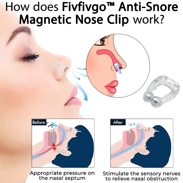 parioliy™ Anti-Snore Magnetic Nose Clip