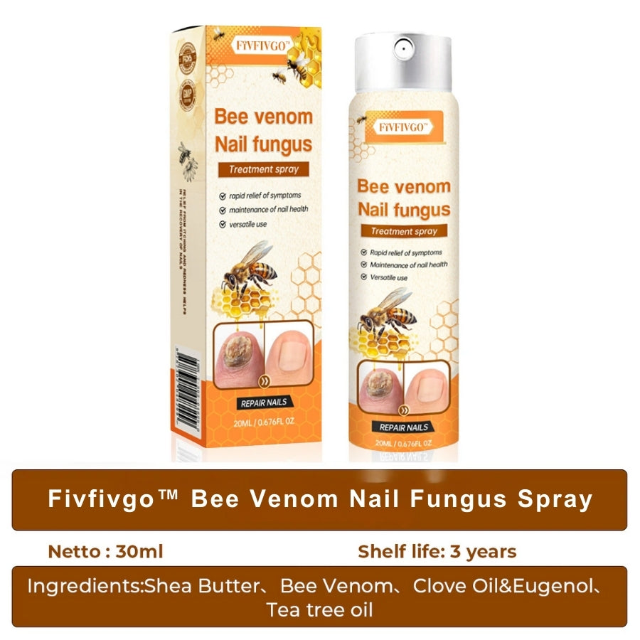 Fivfivgo™ Bee Venom Nail Fungus Spray: Treats various nail problems within 2-4 weeks