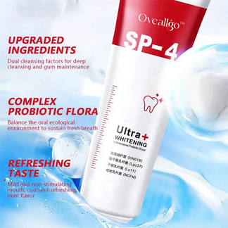 🔥2024 HOT SALE🔥 PRO Oveallgo™ SP-4 Probiotic Whitening Toothpaste