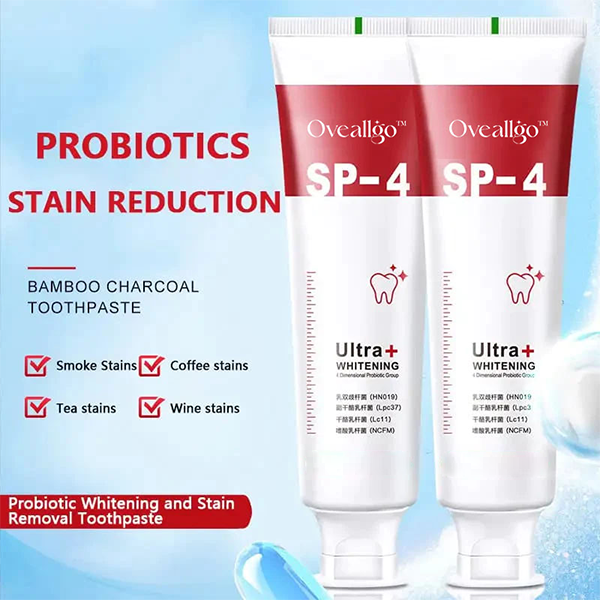 🔥2024 HOT SALE🔥 PRO Oveallgo™ SP-4 Probiotic Whitening Toothpaste