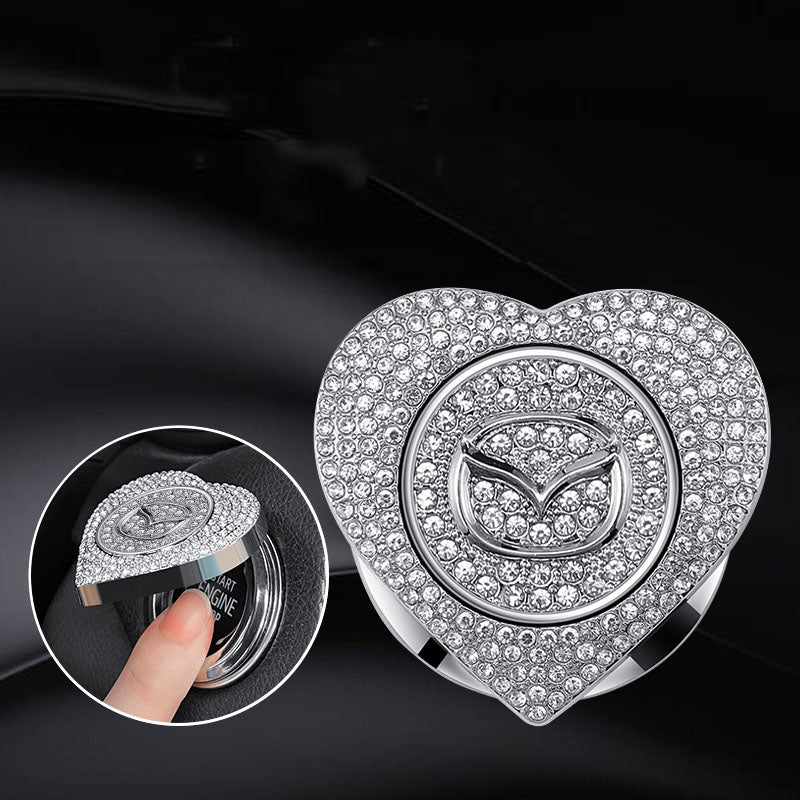 LAST SALE🔥49% OFF🔥Heart-shaped Diamond-studded One-button Start Protective Case