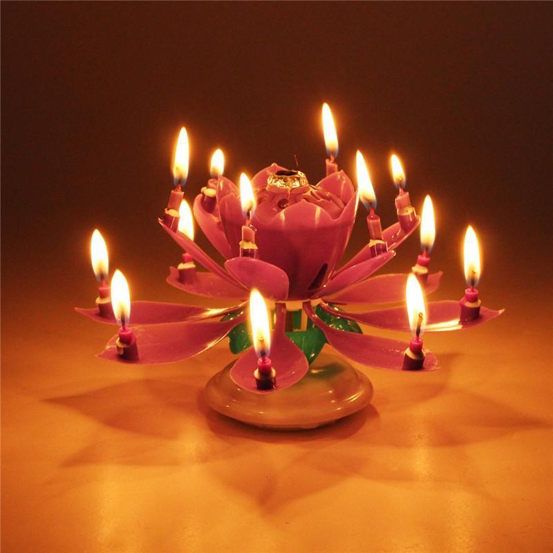 🎂Magical Flower Birthday Candle💖