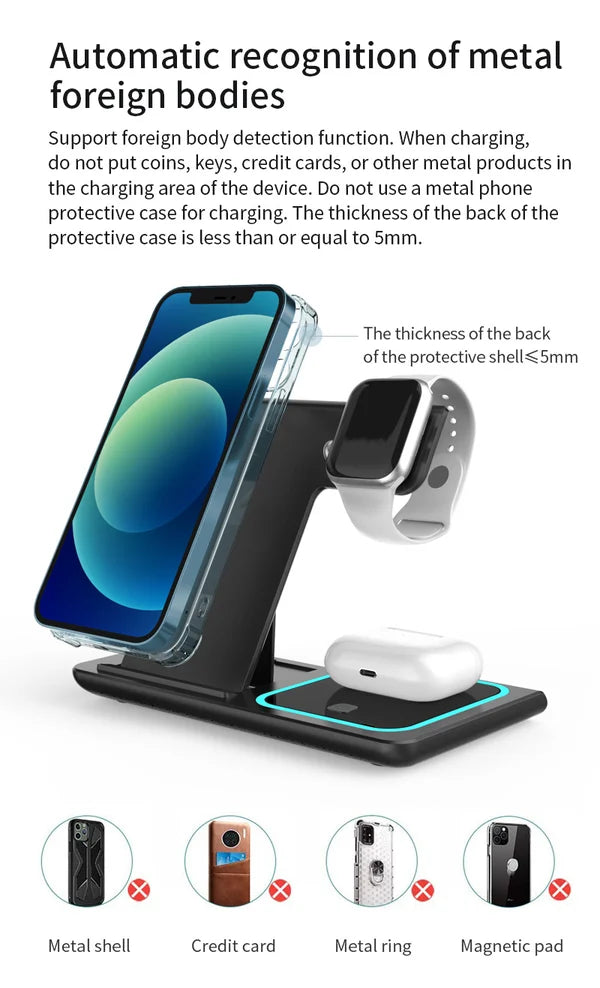 🔥3 In 1 Folding Wireless Charger