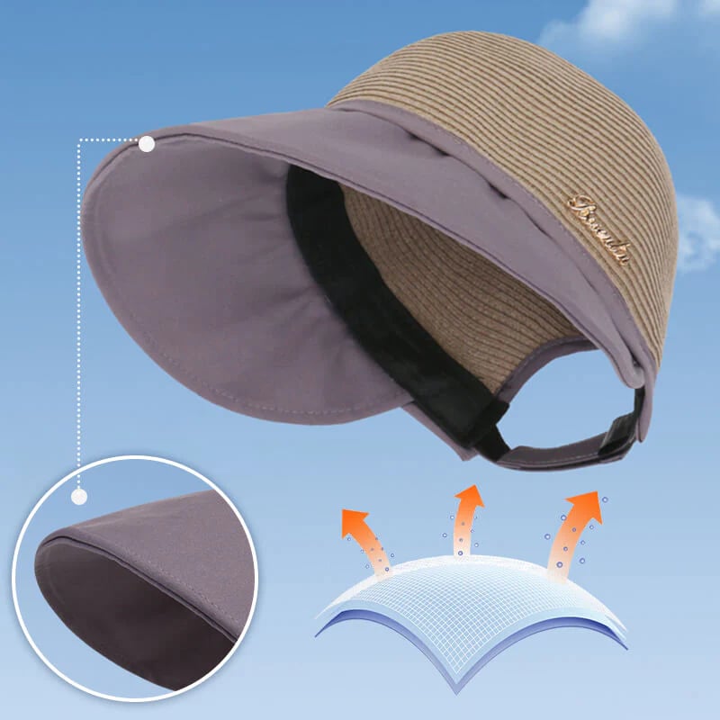 Women's large brim sun hat