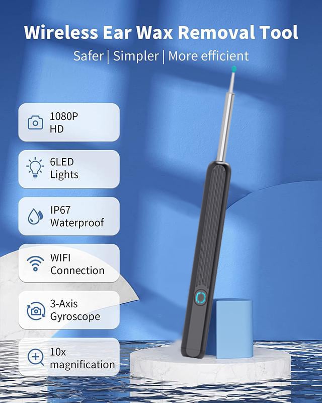 (🔥Last Day Promotion- SAVE 48% OFF)1080P Ear Wax Removal Camera