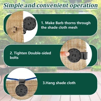 🔥Last Day Promotion 49% OFF 🔥 Shade Cloth Heavy Duty Lock Grip