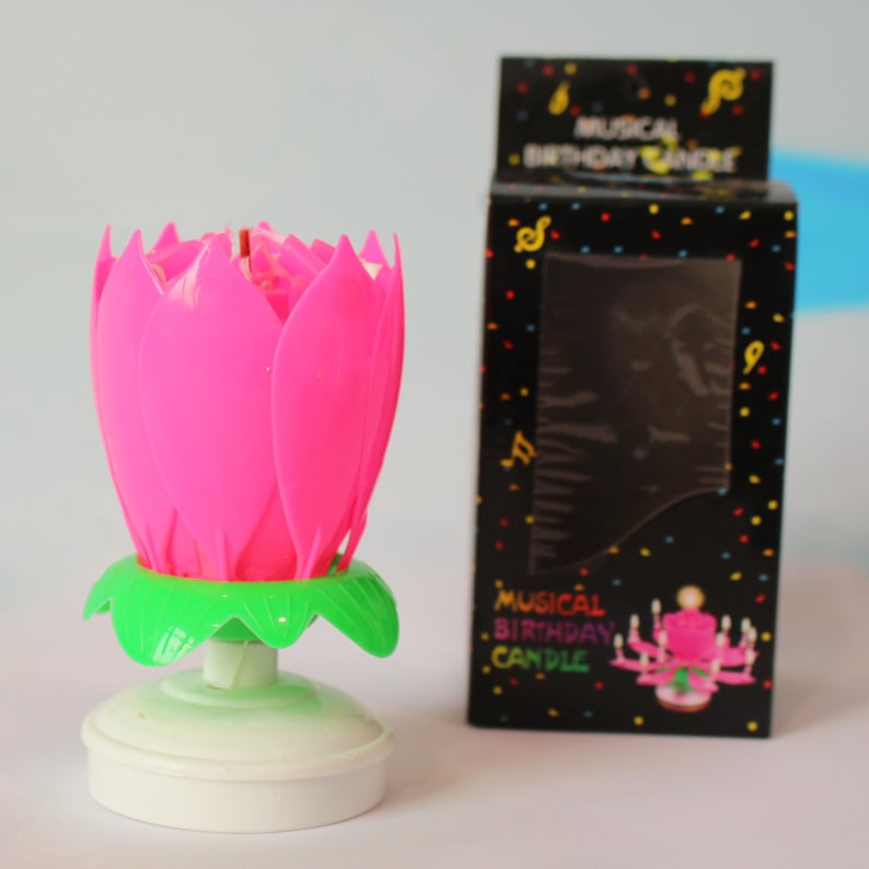 🎂Magical Flower Birthday Candle💖