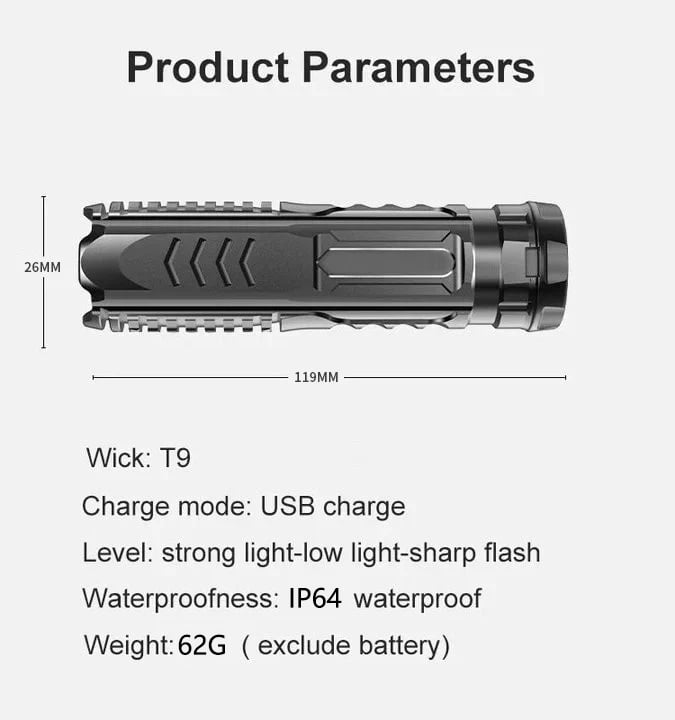 🔥Last Day Promotion 70% OFF🔥Multifunctional Rechargeable Flashlight🔥