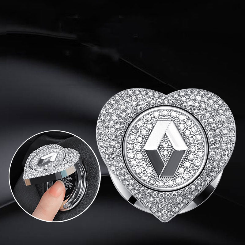 LAST SALE🔥49% OFF🔥Heart-shaped Diamond-studded One-button Start Protective Case