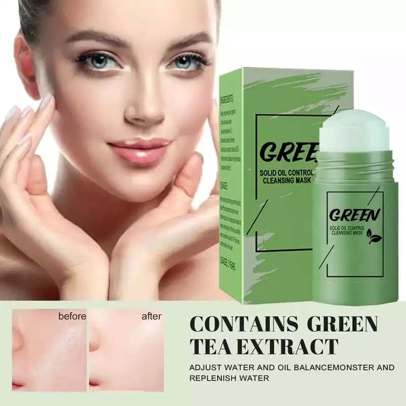 💥Big Discount Today - The Most Popular Green Tea Cleansing Solid Face Mask