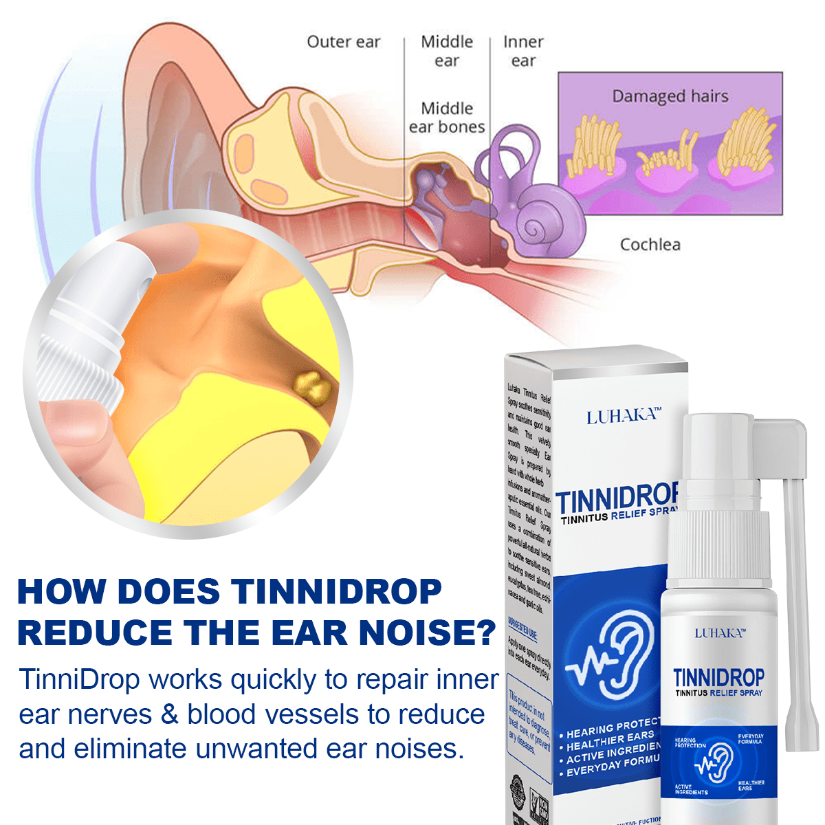 Luhaka TinniDrop Tinnitus Relief Spray*